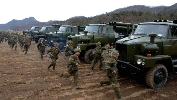 Quân đội Triều Tiên tập trận sẵn sàng chiến đấu